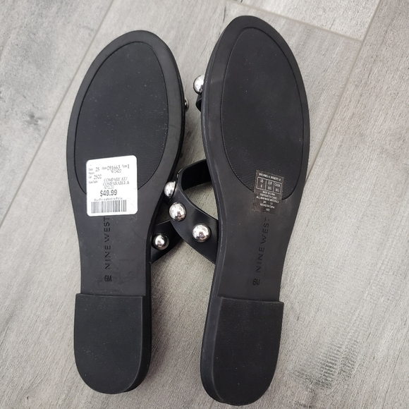 Nine West NWT Studded Slip On Sandals - Picture 8 of 10